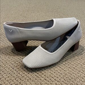Vivaia Melody Pro Square Toe Block Heel Knit Pumps Shoes size 41